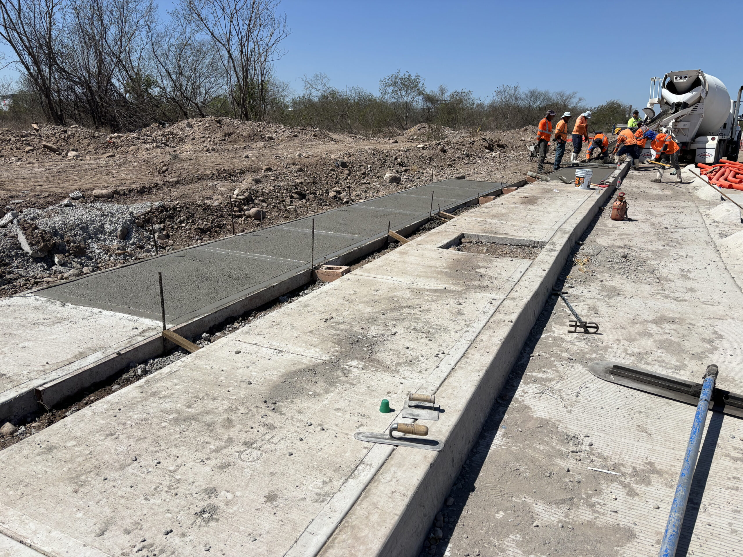 Trabajos del Malecón Margen Izquierdo en Culiacán