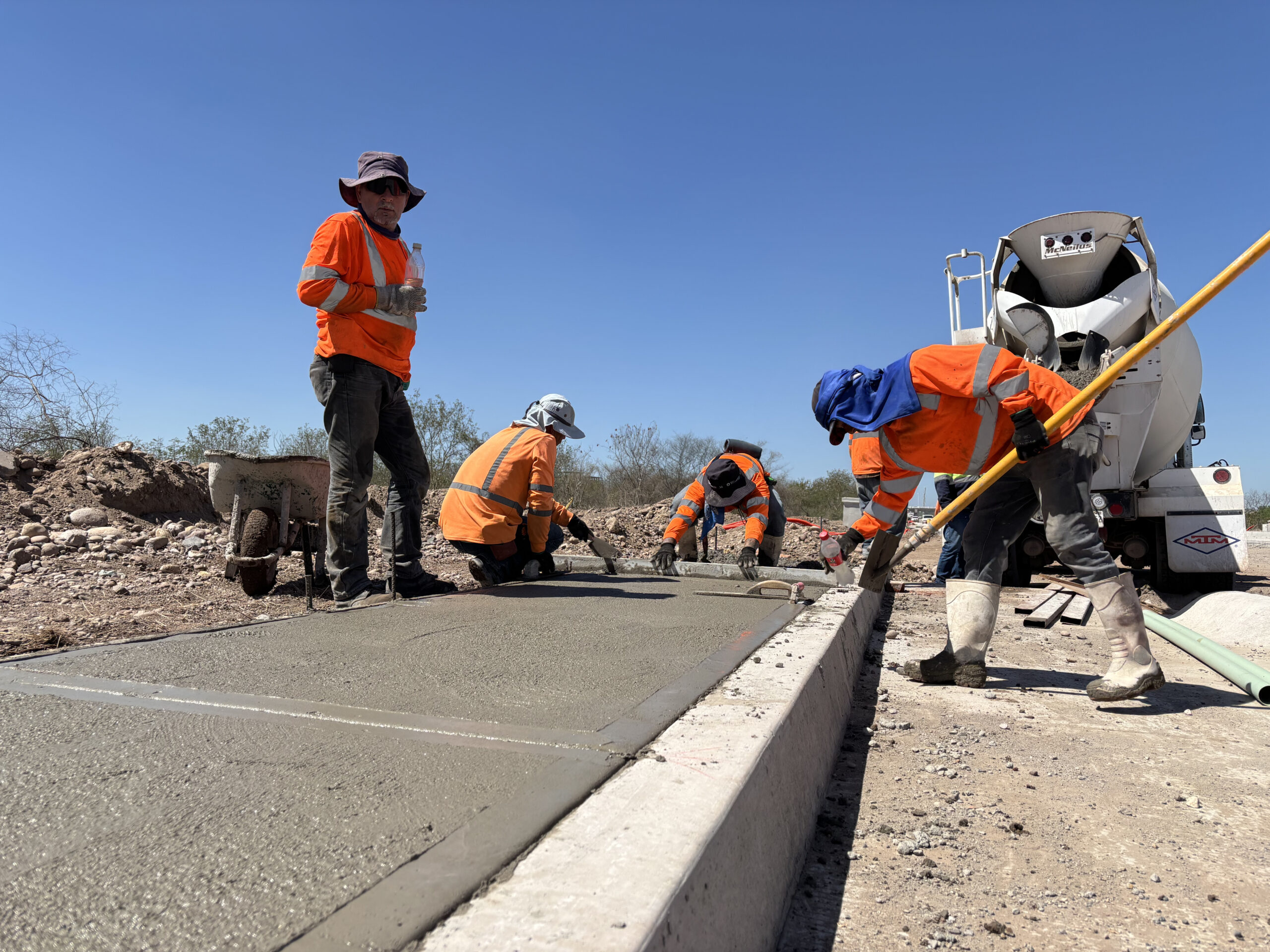 Trabajos del Malecón Margen Izquierdo en Culiacán