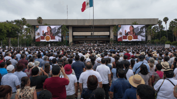 Será un hecho inédito en México; informe de Claudia Sheinbaum será transmitido en Palacio de Gobierno este domingo: Morena