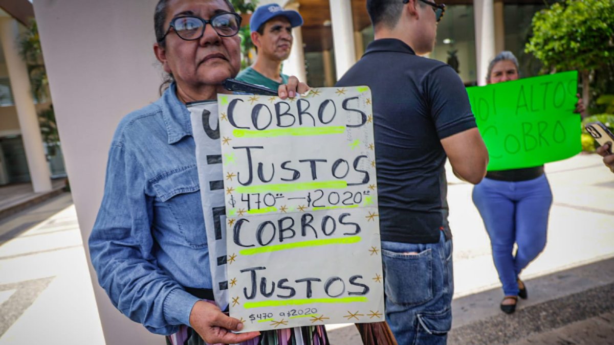 usuarios de energia electrica se manifiestan en el congreso