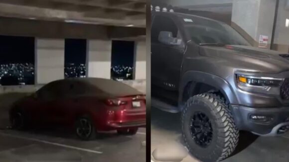 Aseguran dos carros con reporte de robo tras denuncia de gente armada en departamentos de Tres Ríos en Culiacán