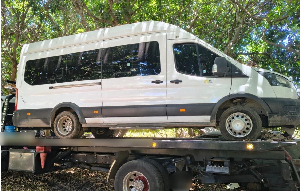 Vehículo asegurado en El Tecomate, Mazatlán