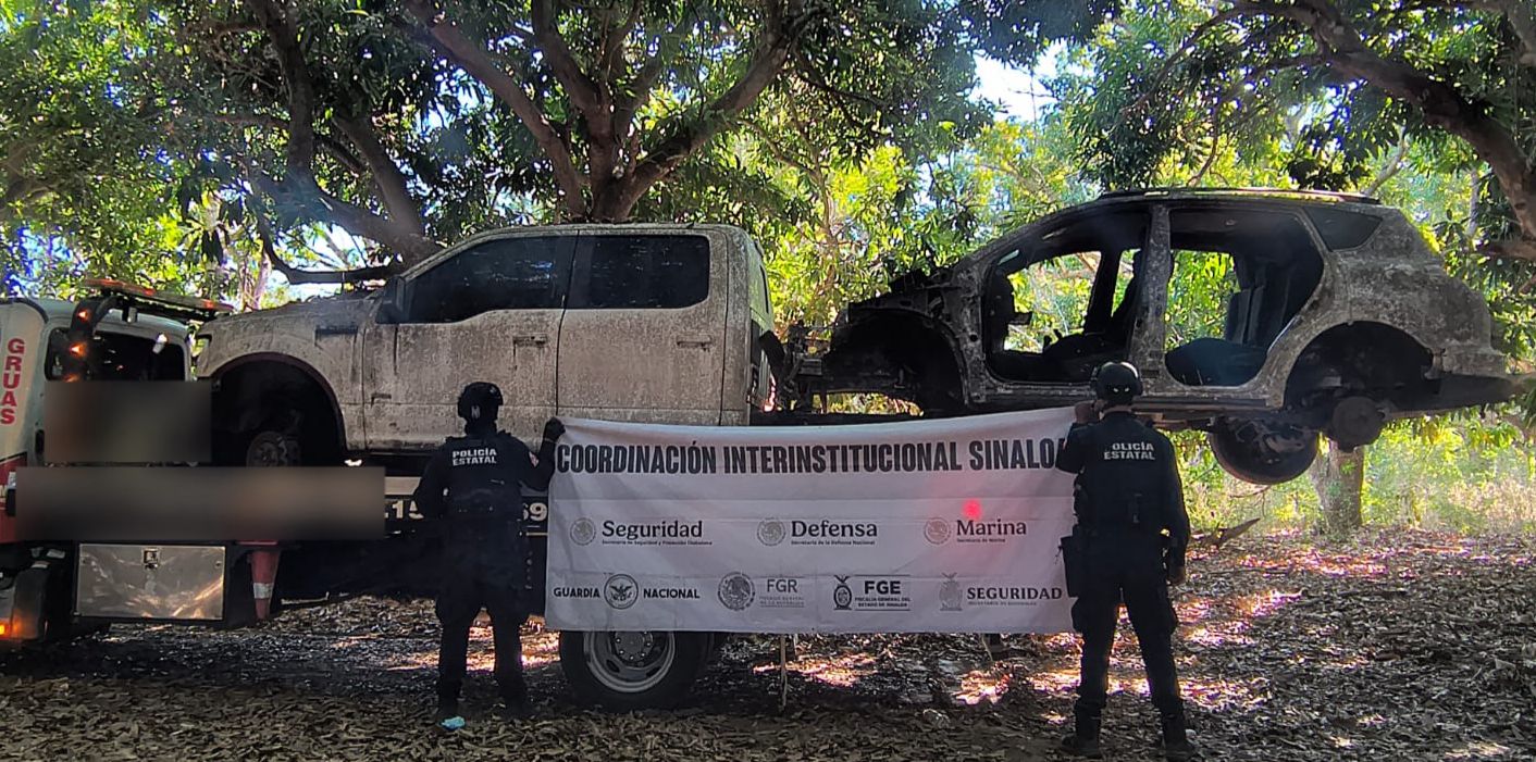 Vehículo asegurado en El Tecomate, Mazatlán