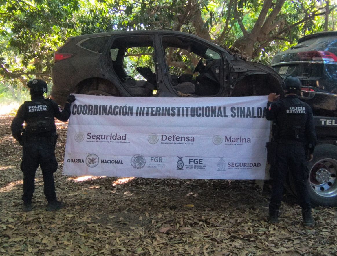Vehículo asegurado en El Tecomate, Mazatlán