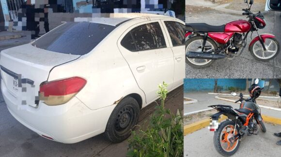 Recuperan tres vehículos en operativos en Mazatlán, Sinaloa; uno tenía reporte de robo y otro placas irregulares