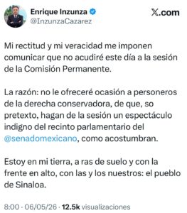 X de Enrique Inzunza