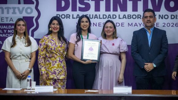 Gobernadora entrega Distintivo Violeta por la Igualdad Laboral y No Discriminación 2025 a 32 empresas en Sinaloa