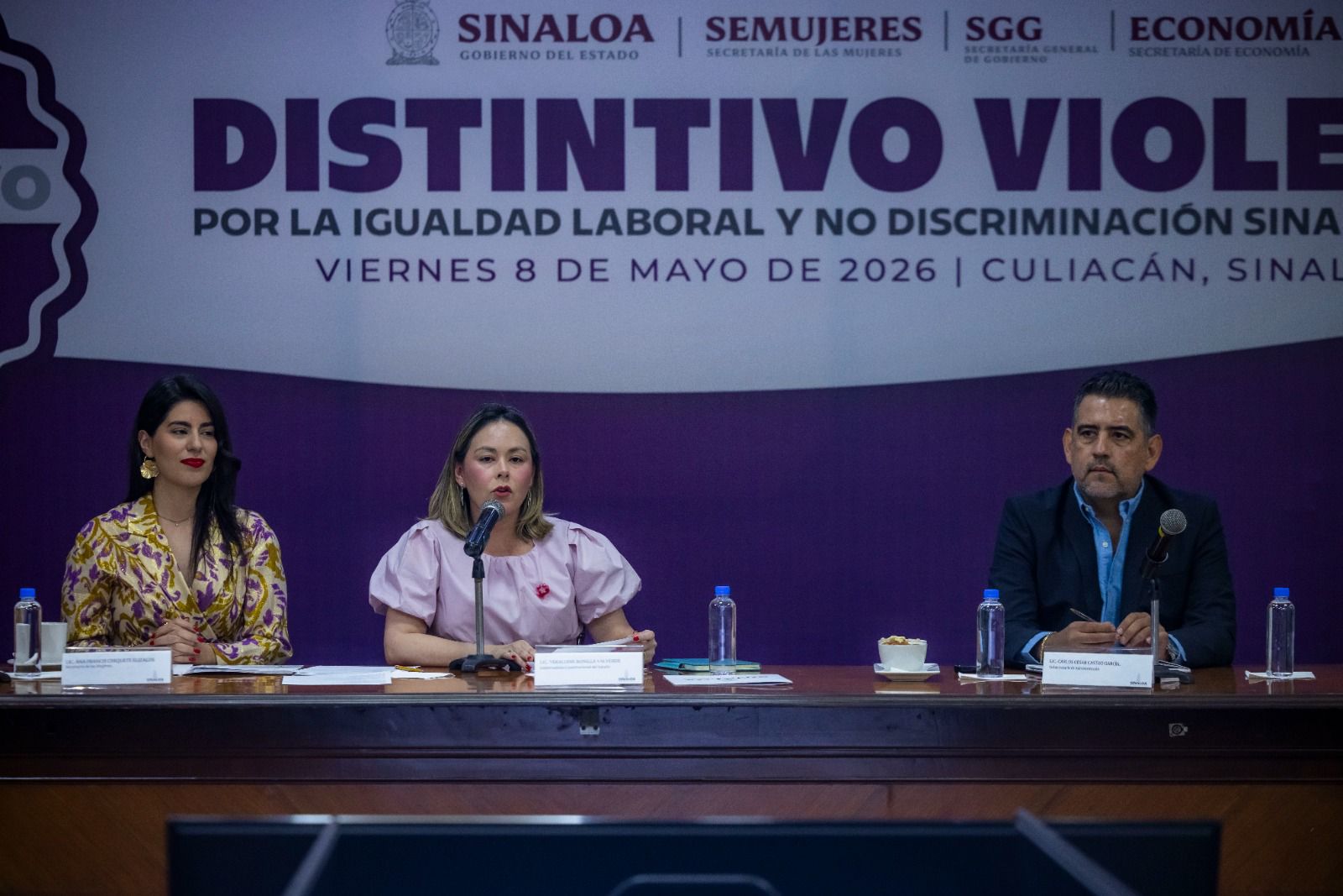 Yeraldine Bonilla Valverde entregó el Distintivo Violeta a 32 empresas de Sinaloa