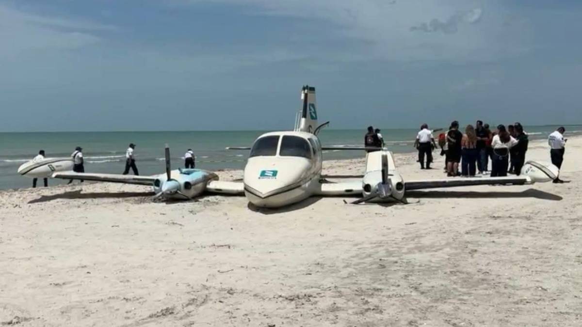 Aeronave con pasajeros presuntamente de Culiacán, aterriza de emergencia en Ciudad del Carmen, Campeche