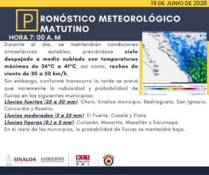 Calor extremo en Sinaloa segun PC