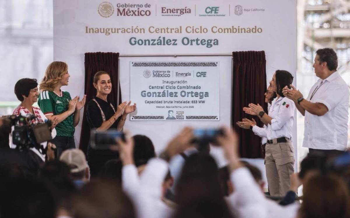 Claudia Sheinbaum inaugura planta de ciclo combinado en Mexicali