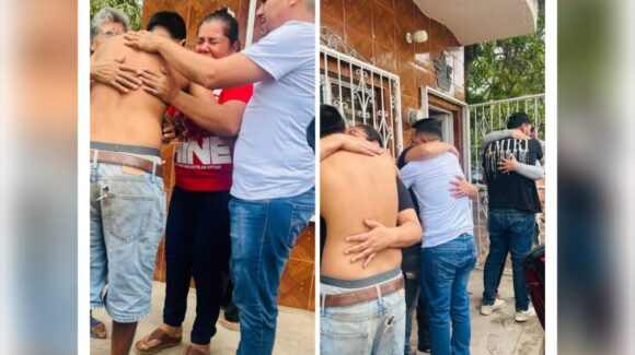 Entre abrazos y lágrimas, reciben en Tuxpan, Nayarit a los seis creadores de contenido privados de su libertad en Sinaloa