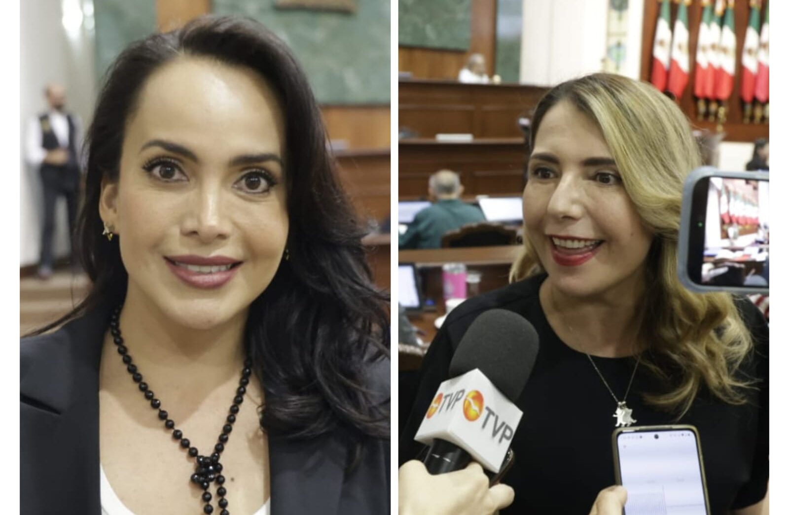 Coordinadoras del PRI y PAN en el Congreso de Sinaloa