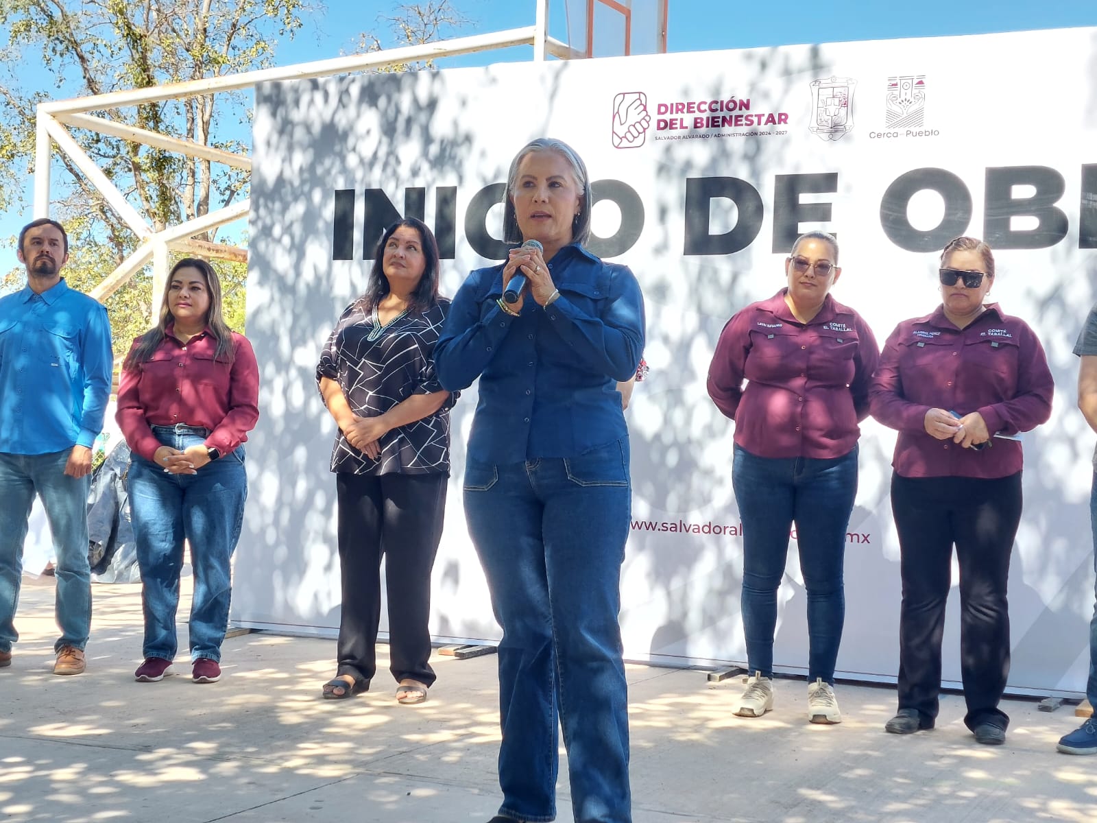 Destinan más de 446 mil pesos para mejorar cancha de usos múltiples en Salvador Alvarado
