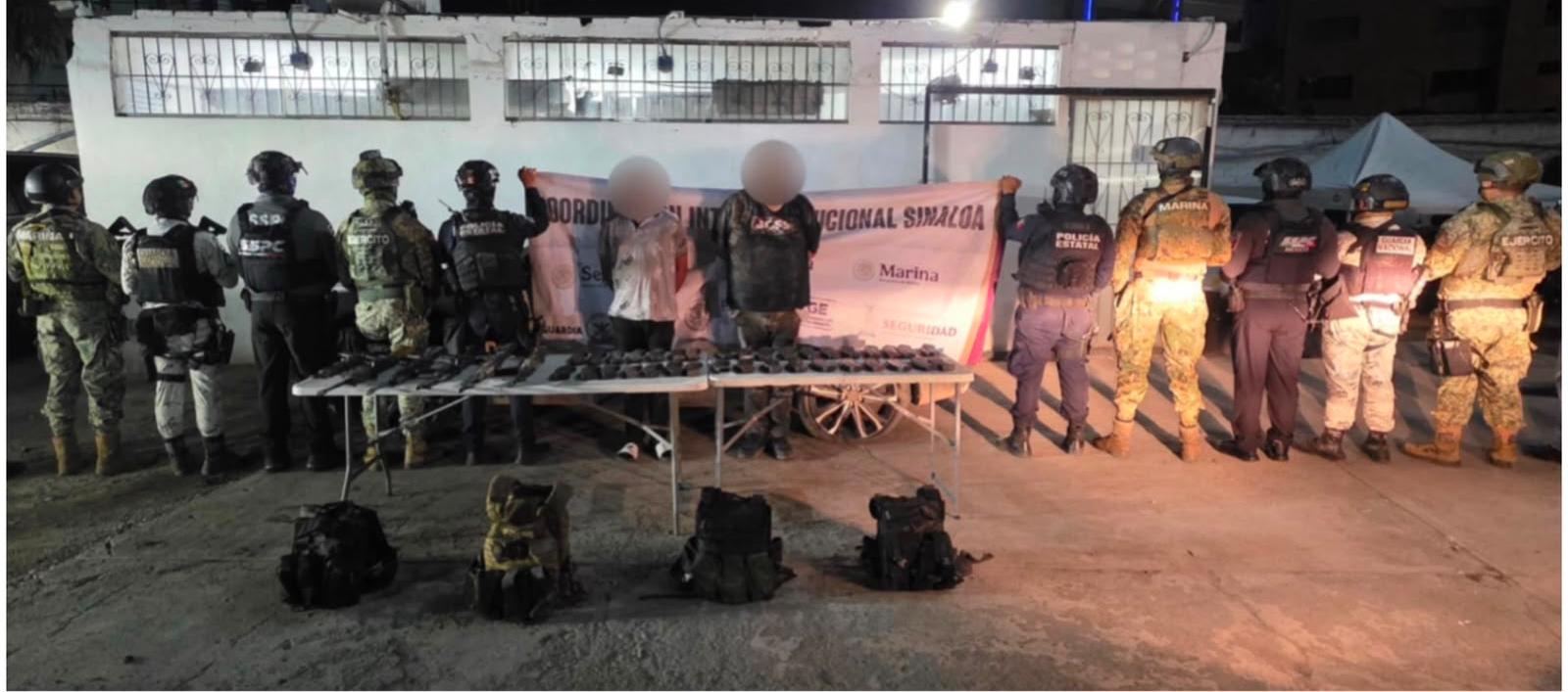 Detienen a dos civiles armados y asegura seis fusiles tras agresión en Mazatlán, Sinaloa