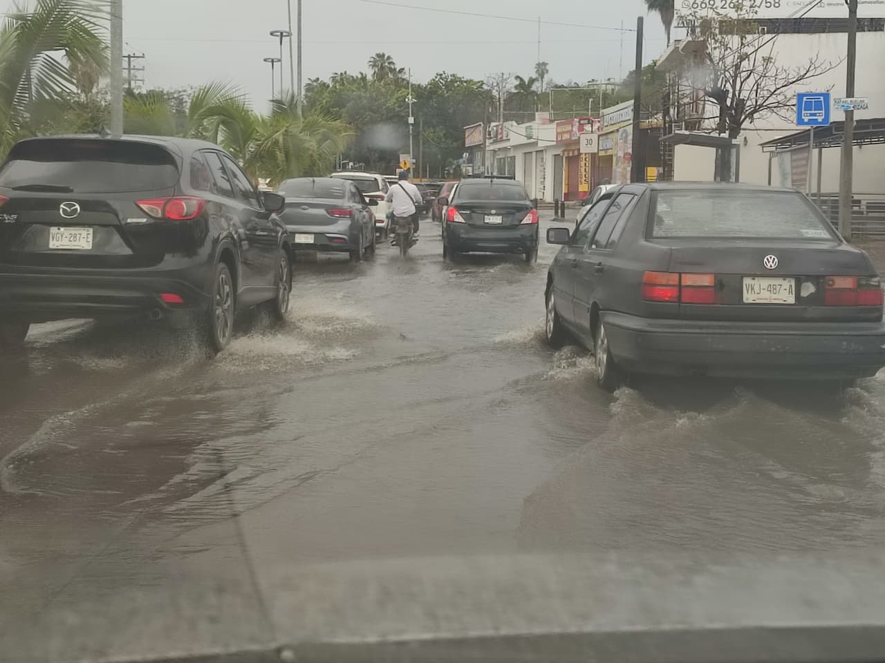 En Mazatlán, Sinaloa, también se cumple pronóstico de lluvias este lunes 15 de junio