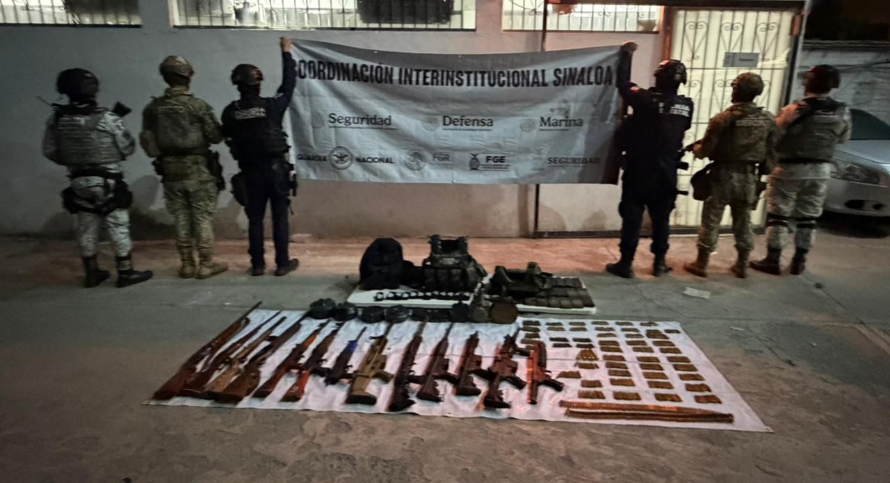 Esto es lo decomisado en Escuinapa, tras ataque a policias