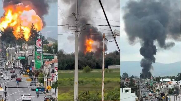 Explosión de cuatro pipas en Tepeaca, Puebla, provoca evacuación de más de 2 mil personas