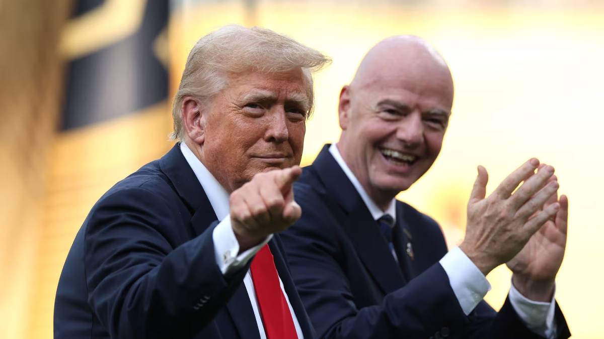 Gianni Infantino y Donald Trump