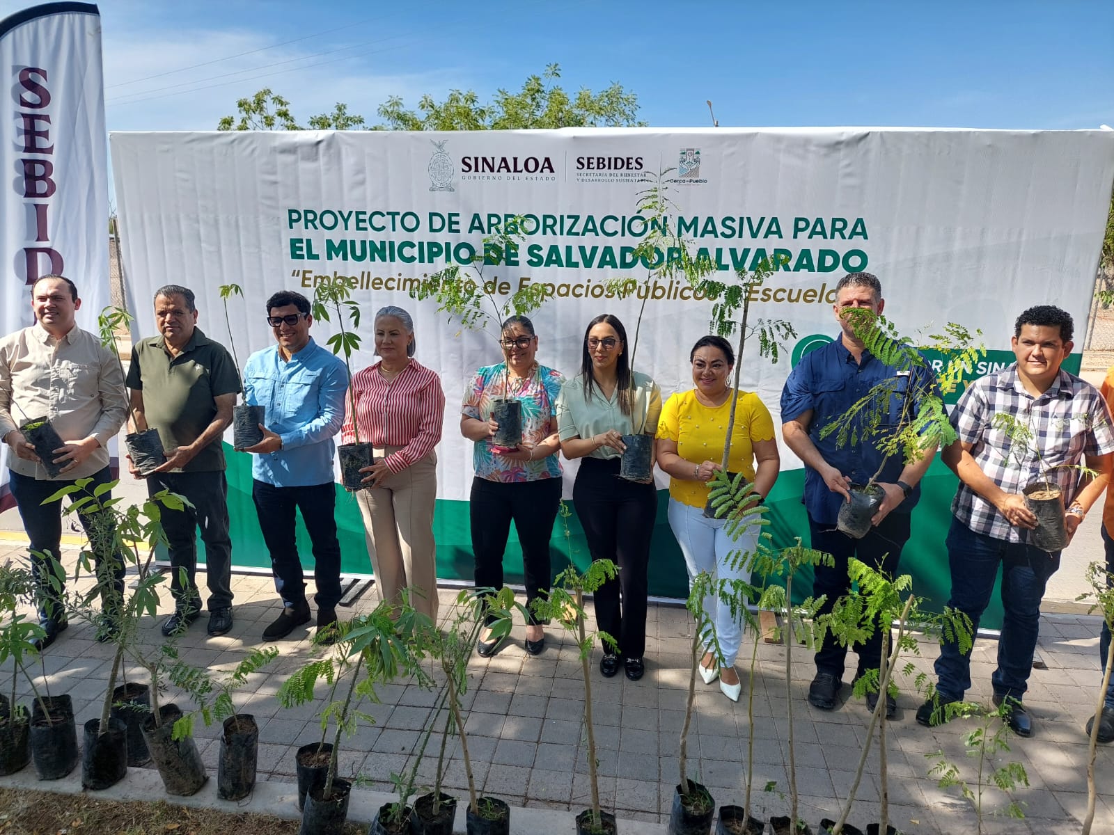 Llevan 200 árboles a Salvador Alvarado; llaman a reforzar acciones contra el cambio climático