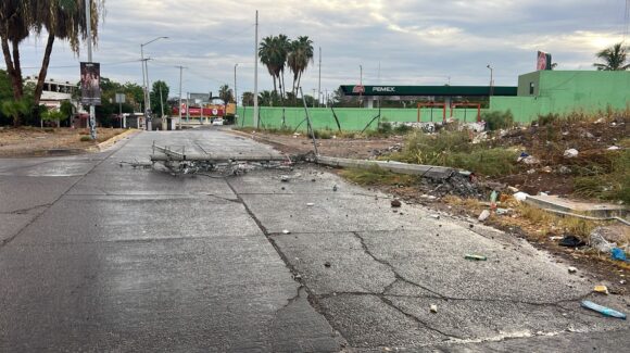 Se registran apagones en distintos sectores de la ciudad de Los Mochis