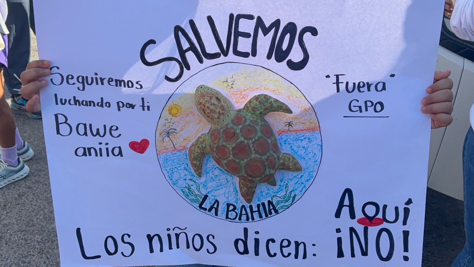 Manifestantes en Los Mochis