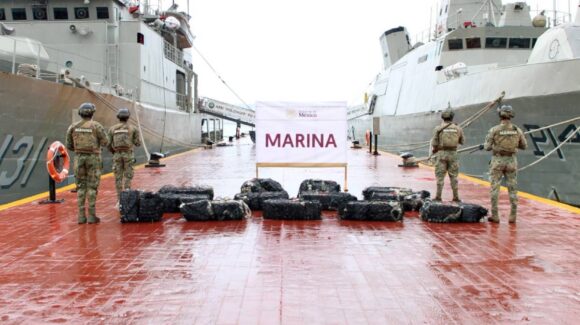 Marina asegura más de 800 kilos de cocaína en Guerrero