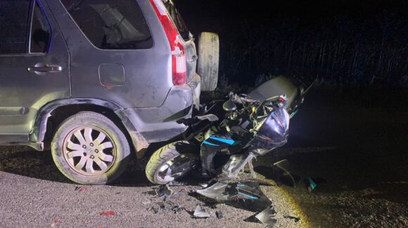 Motociclista resulta lesionada tras choque por alcance en la sindicatura de Tamazula, Guasave, Sinaloa