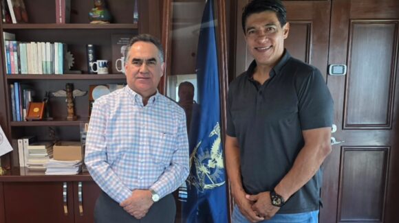 Para fortalecer los programas deportivos de la UAS, Madueña se reúne con “El General” Adán Amézcua
