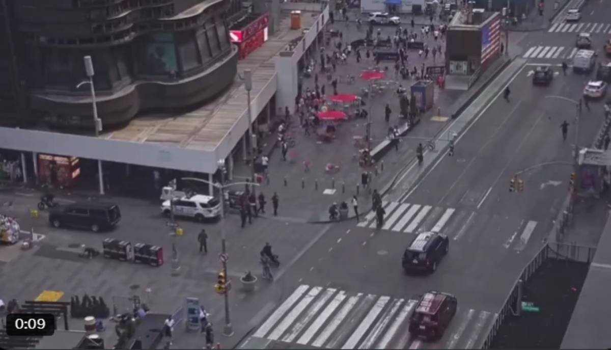 Se registra balacera en Time Square, en Nueva York