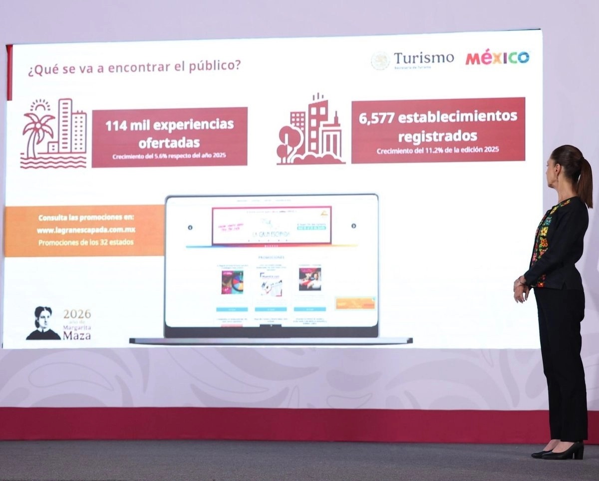 Sectur presenta La gran escapada 2026, con descuentos en 32 estados