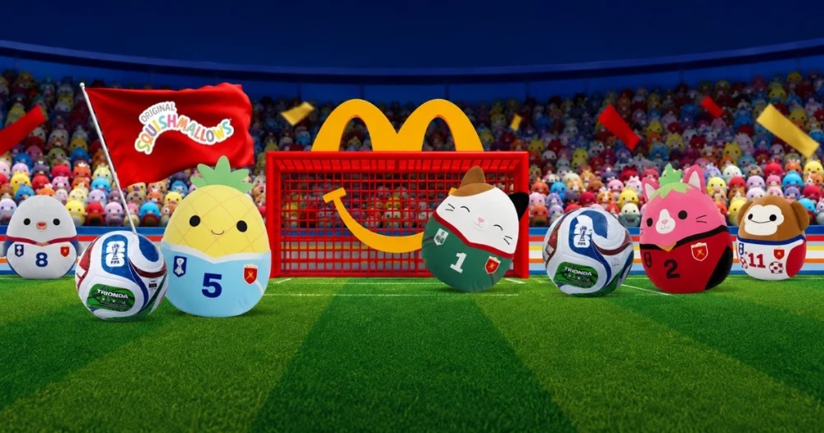 Squishmallows llegan a Cajita Feliz en colaboración con el Mundial 2026