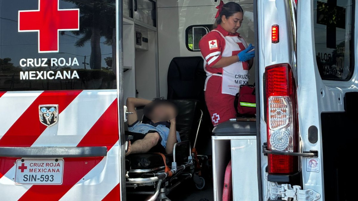 accidente de moto en centro de los mochis sin