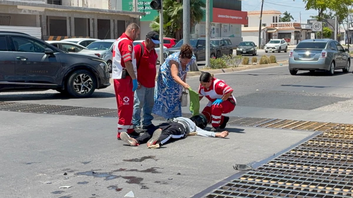 accidente de moto en la scally en los mochis sin