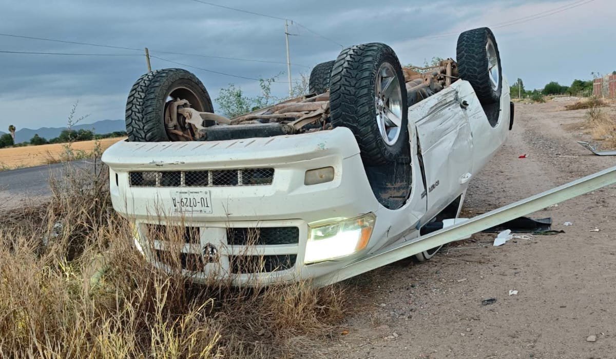 Accidente en El Carrizo, Ahome, Sinaloa