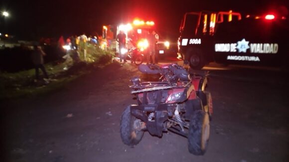 Muere motociclista tras chocar contra una cuatrimoto conducida por un menor en Angostura