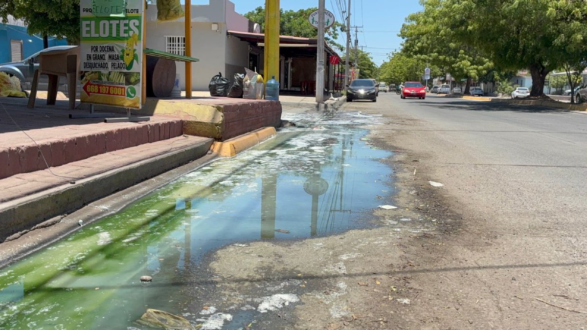 aguas negras en praderas de villa en los mochis sinaloa
