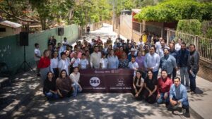 alcaldesa de culiacan inaugura pavimentacion en imala alumnos