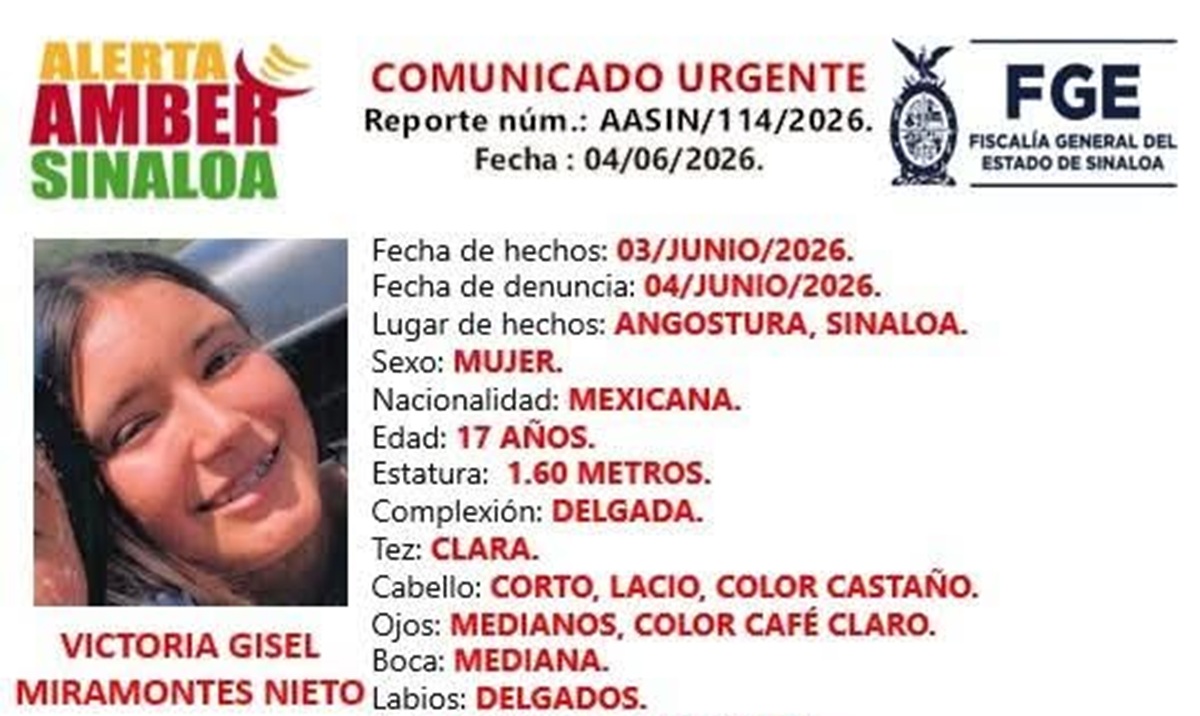 Alerta Amber de Victoria Gisel, desaparecida en Angostura