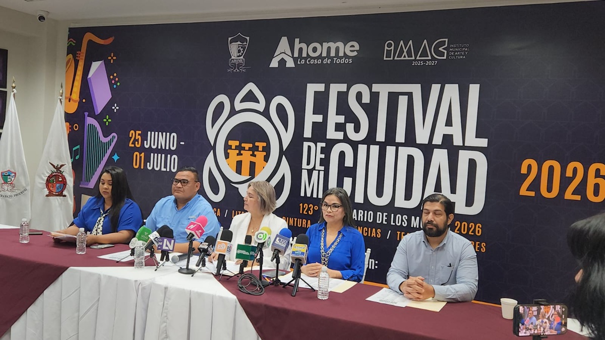 Anuncian Festival de mi Ciudad para celebrar 123 aniversario de Los Mochis
