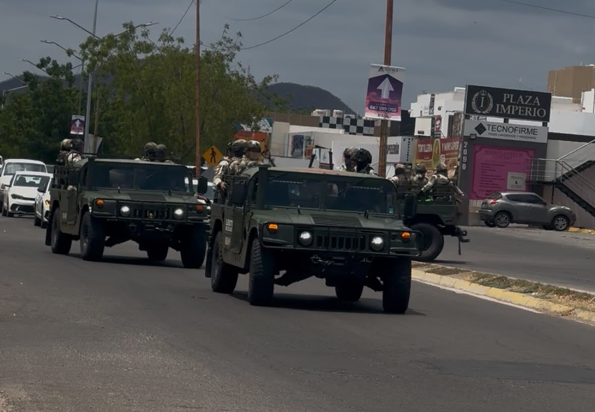 Arriban elementos del Ejército Mexicano a Culiacán, Sin.