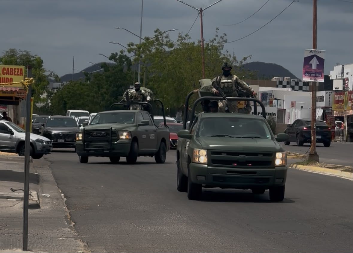 Arriban elementos del Ejército Mexicano a Culiacán, Sin.