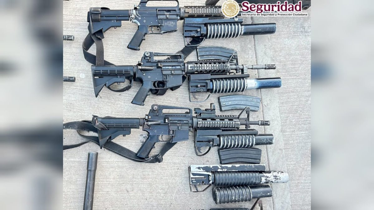 aseguran 50 armas cerca de jesus maria y la presa del varejonal culiacan sin