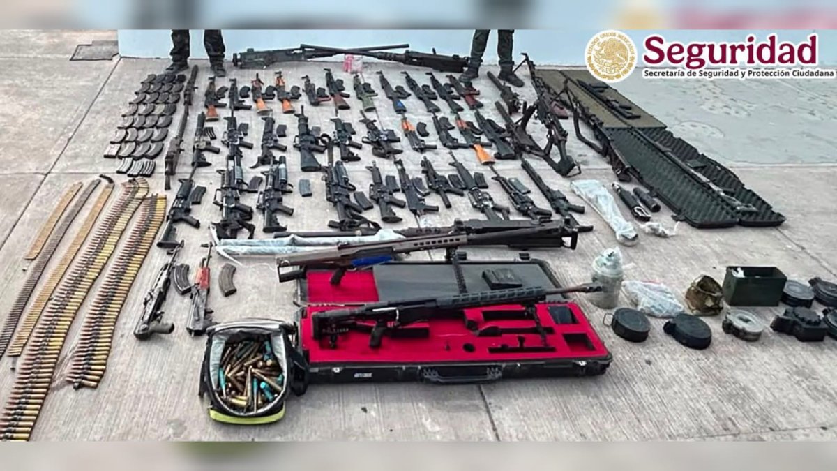 aseguran 50 armas cerca de jesus maria y la presa del varejonal decomiso