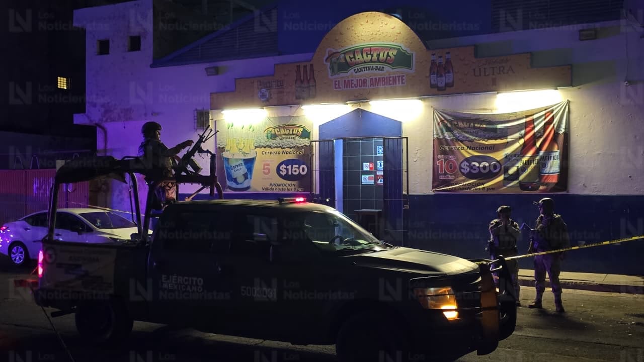 Asesinan a hombre en el bar El Cactus, en Culiacán