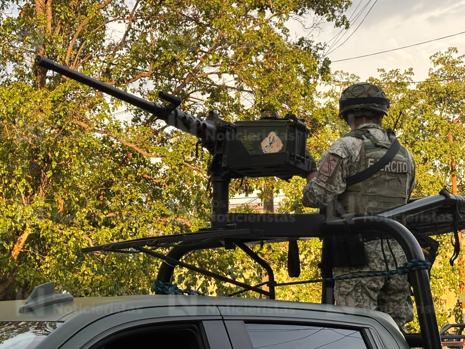 Ejército en el lugar de los hechos