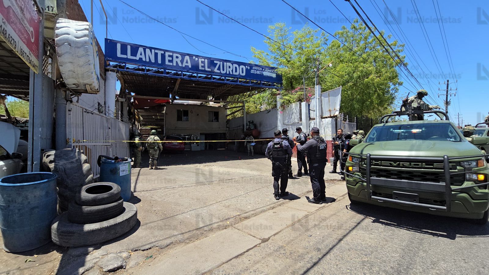 Ataque armado en una llantera en el sector La Conquista y Horizontes, en Culiacán