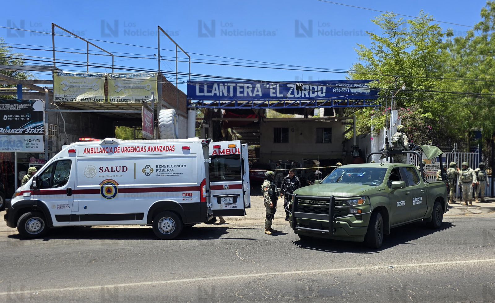 Ataque armado en una llantera en el sector La Conquista y Horizontes, en Culiacán