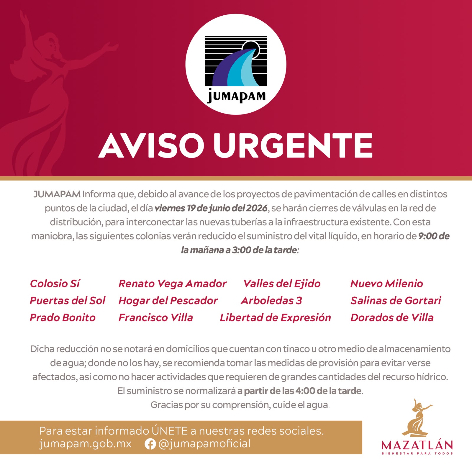 aviso de Jumapam