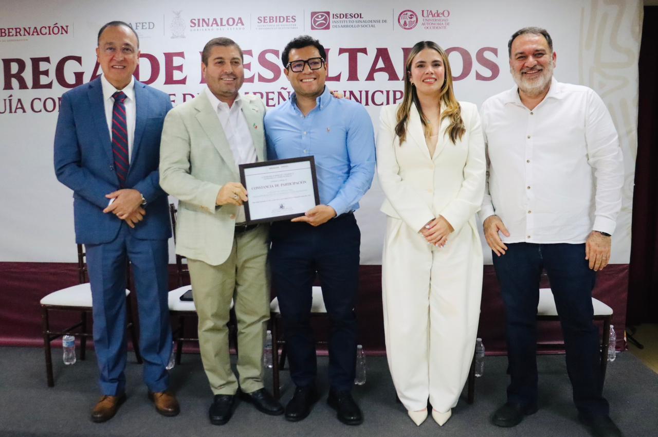 Badiraguato recibe reconocimiento por su resultado en la Guía Consultiva de Desempeño Municipal 2025